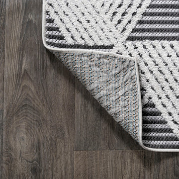Jazz High-low Pile Art Deco Geometric Indoor/outdoor Area Rug